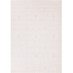 Seraphina 7'10" x 10'6" Diamond Trellis Design Area Rug - White