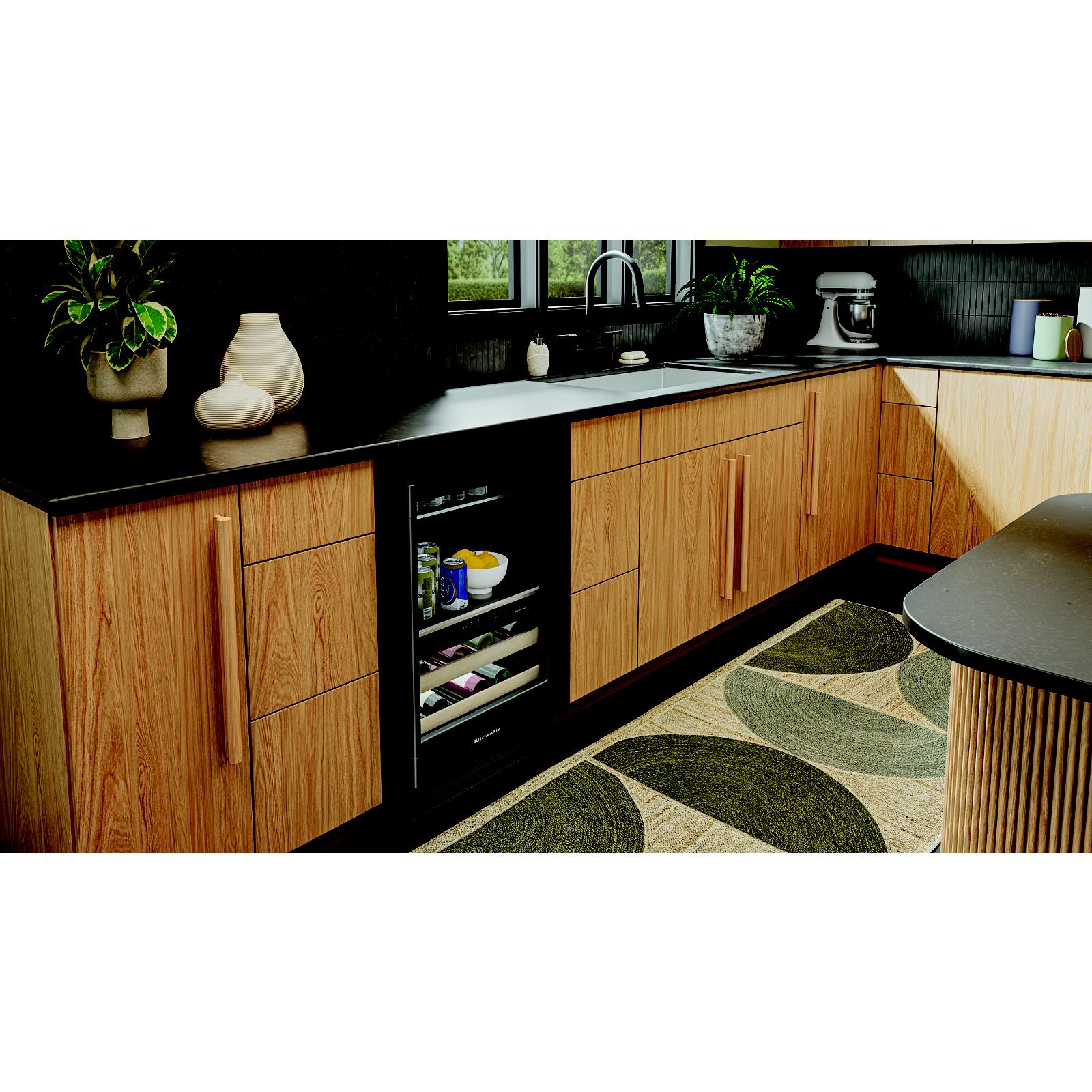 KitchenAid 24" 5.0 Cu. Ft. Black Ore Undercounter Refrigerator - KUBR524SBE