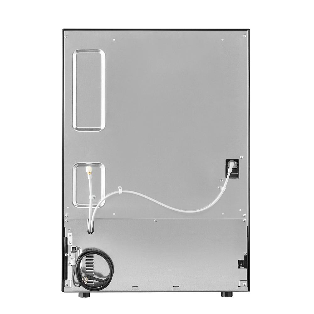 KitchenAid 24" 4.3 Cu. Ft. Black Cabinet with Stainless Steel Doors Undercounter Double-Drawer Refrigerator - KUCT524SSB