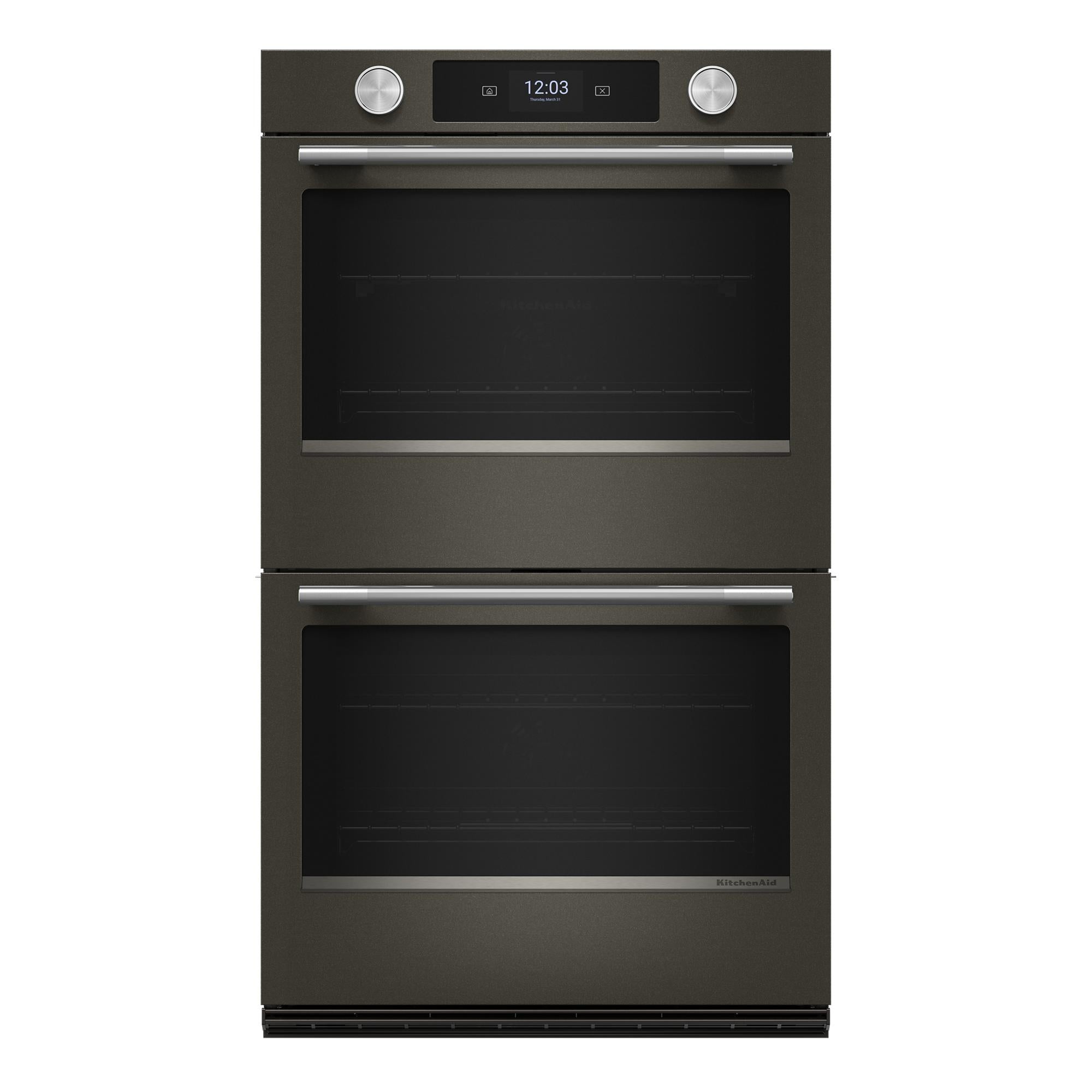 KitchenAid Black Ore 30" Double Wall Oven (10 Cu. Ft) - KOED730SBE