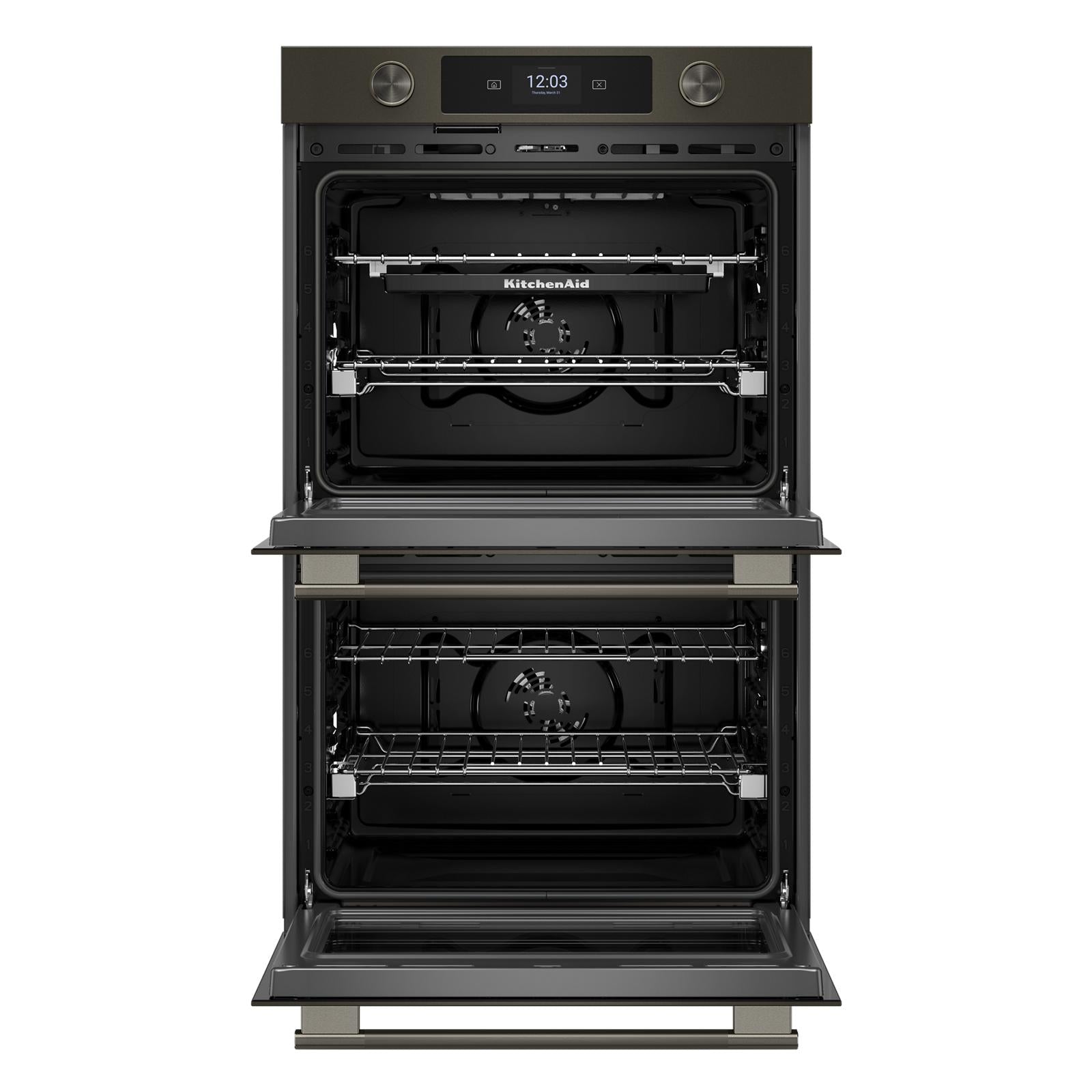KitchenAid Black Ore 30" Double Wall Oven (10 Cu. Ft) - KOED730SBE