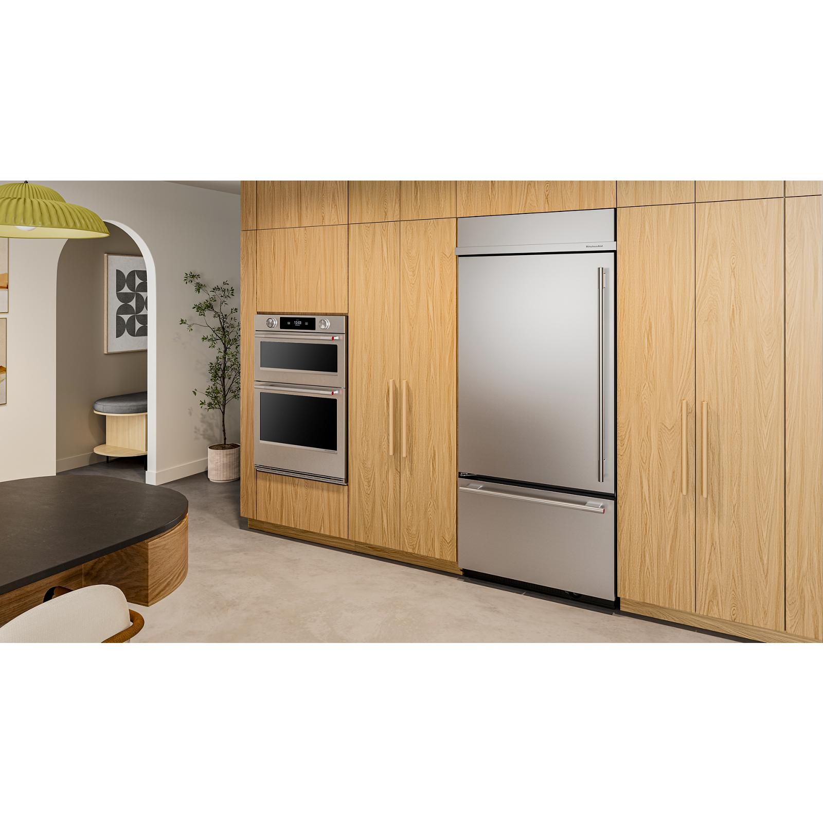 KitchenAid 36" 20.8 Cu. Ft. PrintShield Stainless Steel Built-In Bottom Mount Refrigerator - KBBL336SPS