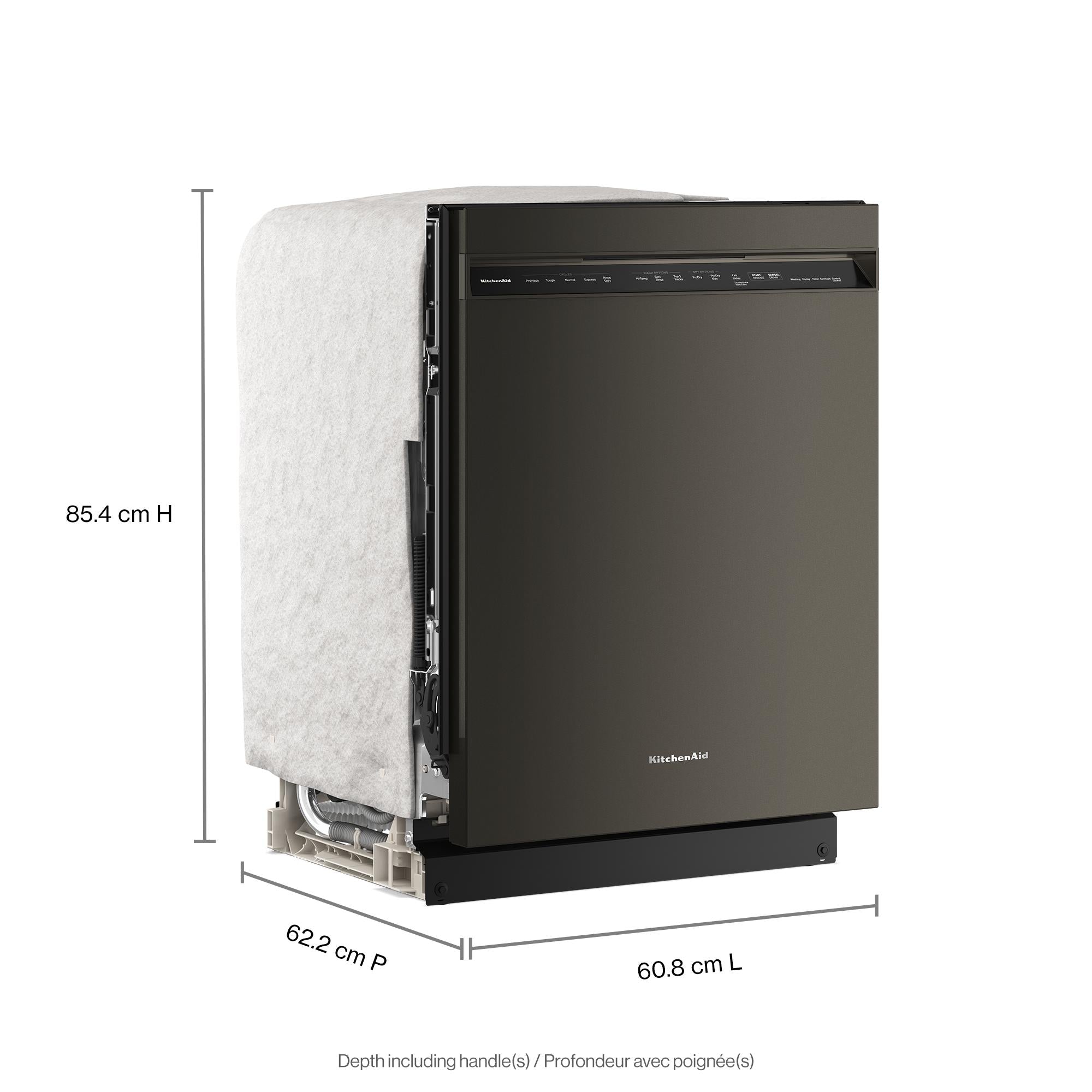 KitchenAid Black Ore Dishwasher (44 dBA) - KDFS424SBE