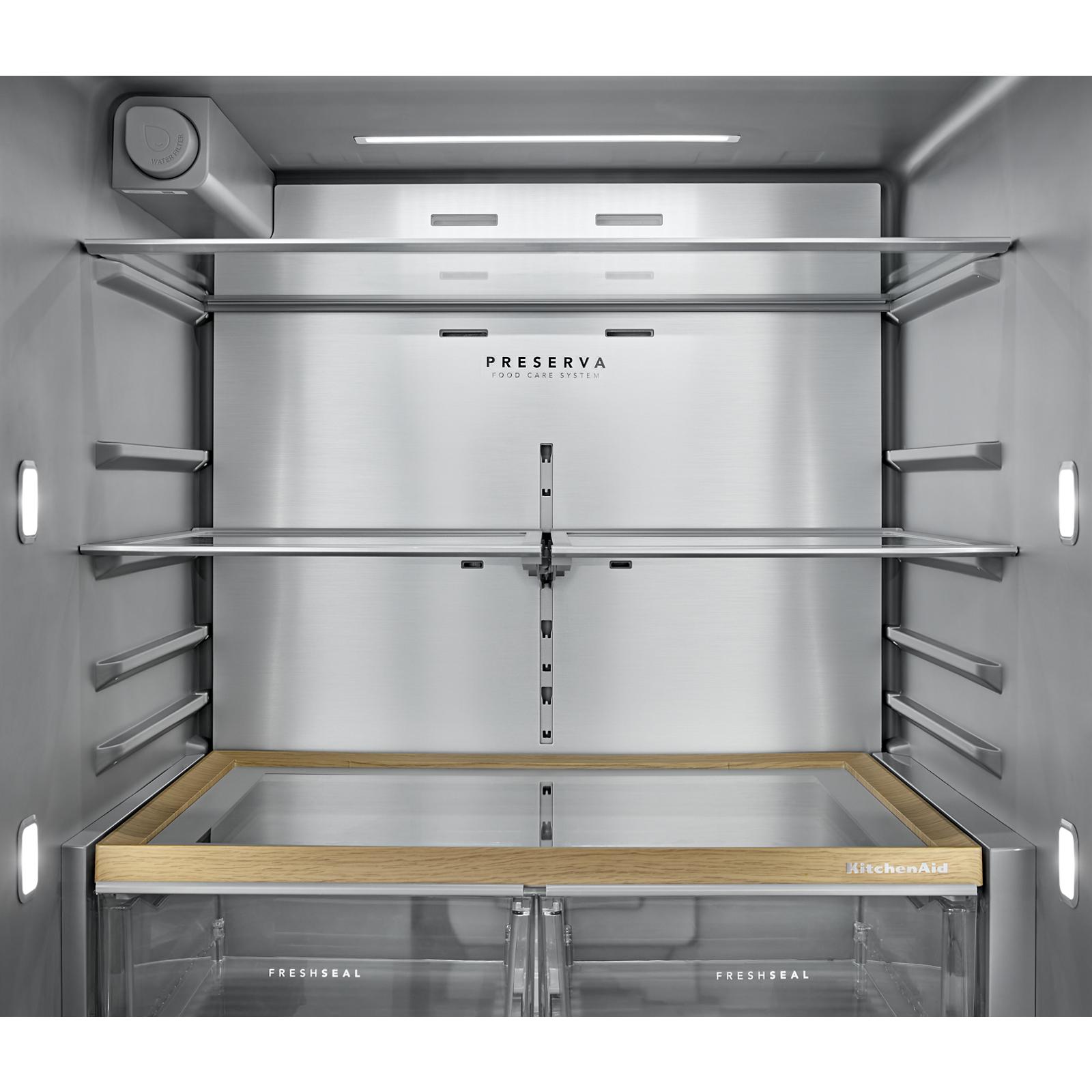 KitchenAid 36" 30 Cu. Ft. PrintShield Stainless Steel French Door Refrigerator - KRFF436SPS