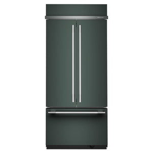 KitchenAid Réfrigérateur 20,8 pi³ encastré de 36po avec porte à deux battants genévrier – KBFN536SJP