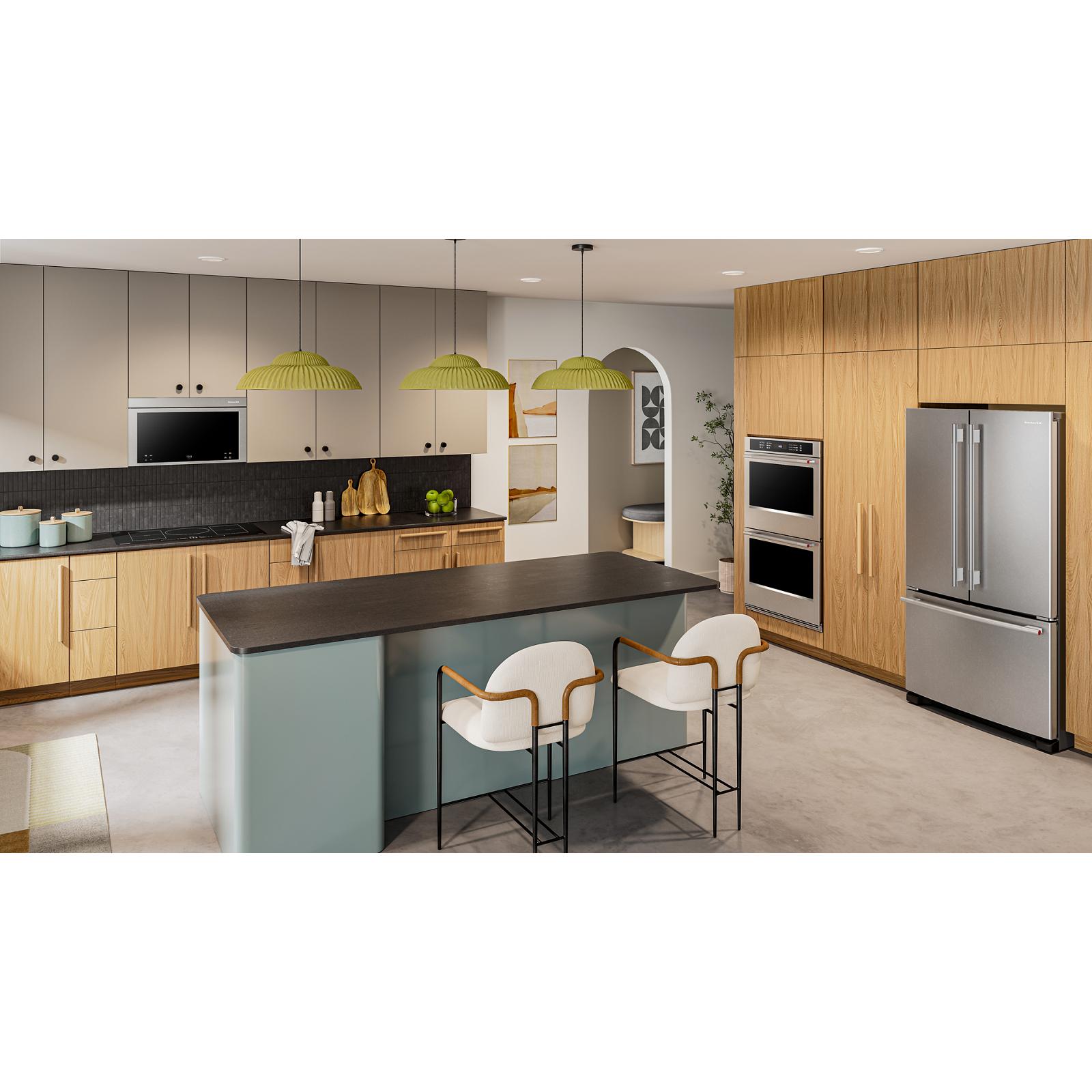 KitchenAid 36" 20.0 Cu. Ft. PrintShield Stainless Steel Counter-Depth French Door Refrigerator - KRFC136SPS