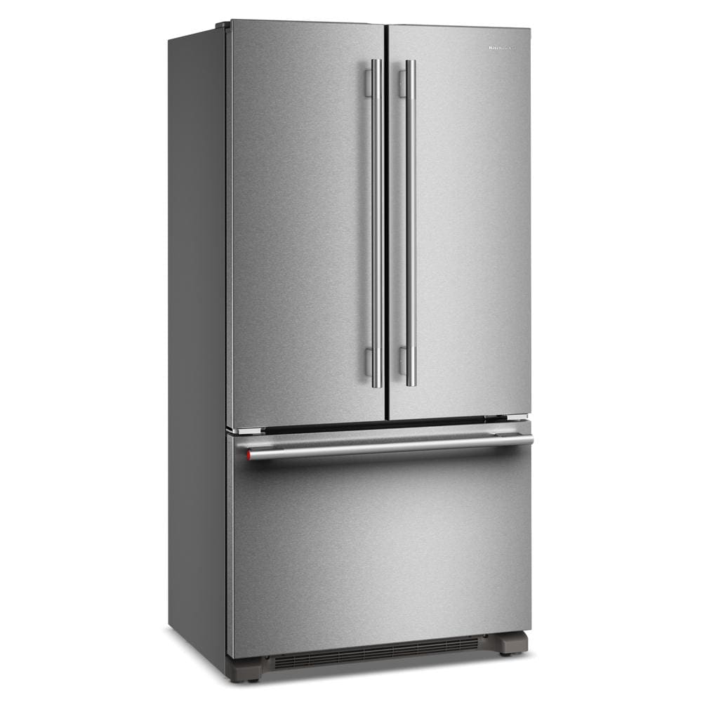KitchenAid 36" 22.0 Cu. Ft. PrintShield Stainless Steel Counter-Depth French Door Refrigerator - KRFC136TPS