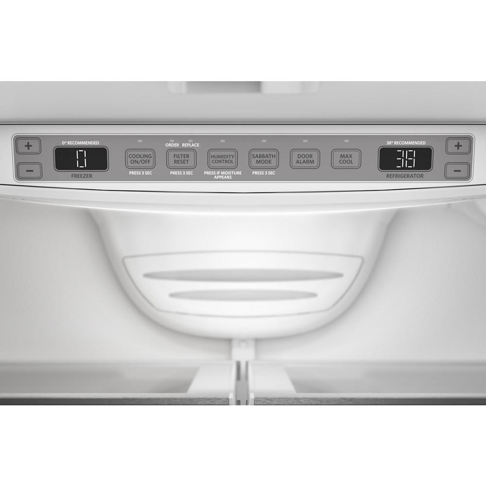 KitchenAid 36" 22.0 Cu. Ft. PrintShield Stainless Steel Counter-Depth French Door Refrigerator - KRFC136TPS