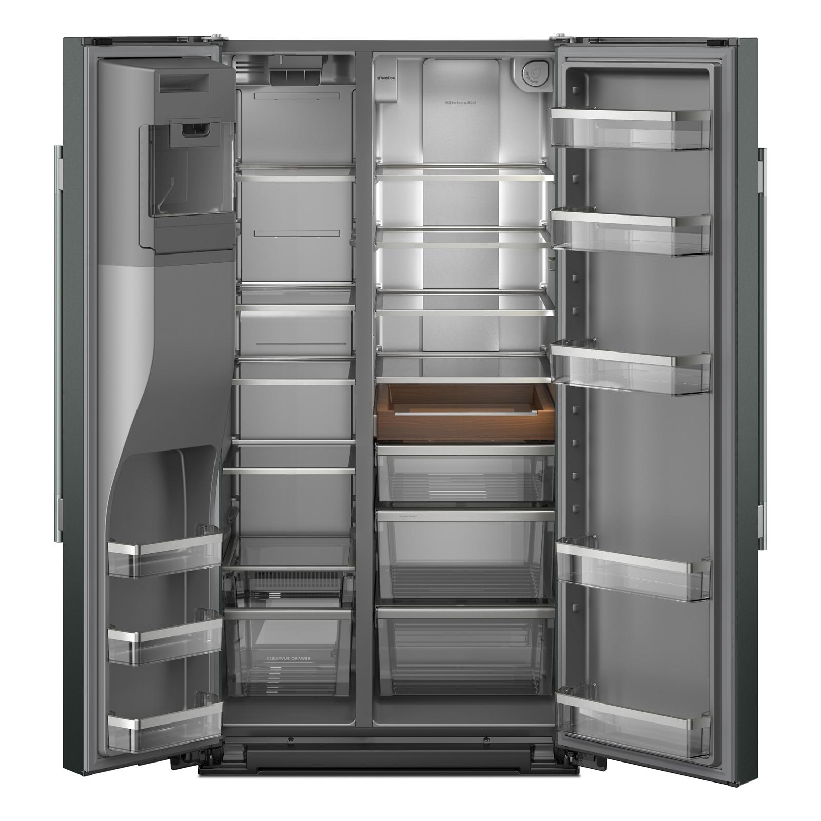 KitchenAid 36" 20.8 Cu. Ft. Juniper Counter-Depth Side-by-Side Refrigerator - KRSC536RJP