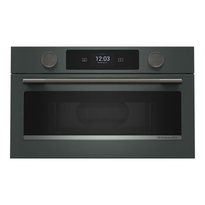 KitchenAid Four micro-ondes encastrable 1,4 pi³ à convection 30 po genévrier KMBS730SJP