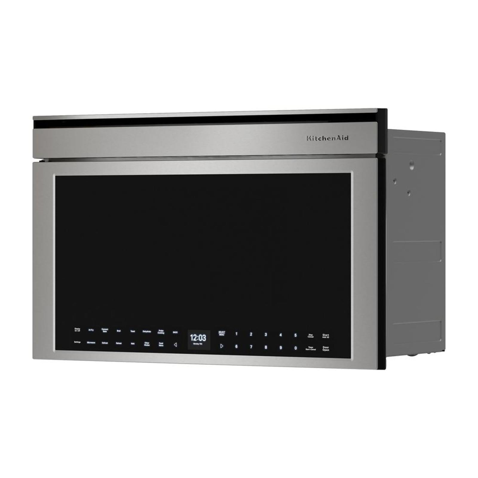 KitchenAid PrintShield Stainless Smart Built-In Convection Microwave (1.1 Cu. Ft.) - YKMBT730SPS