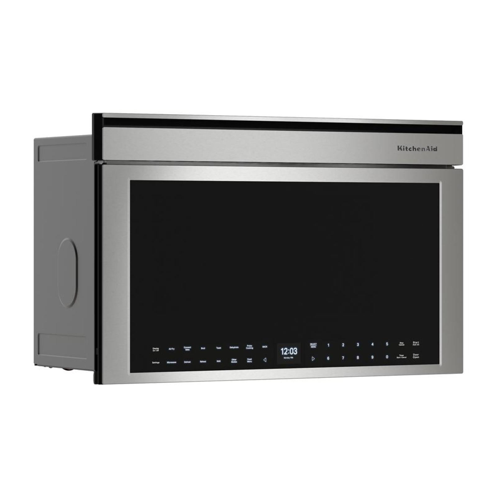KitchenAid PrintShield Stainless Smart Built-In Convection Microwave (1.1 Cu. Ft.) - YKMBT730SPS