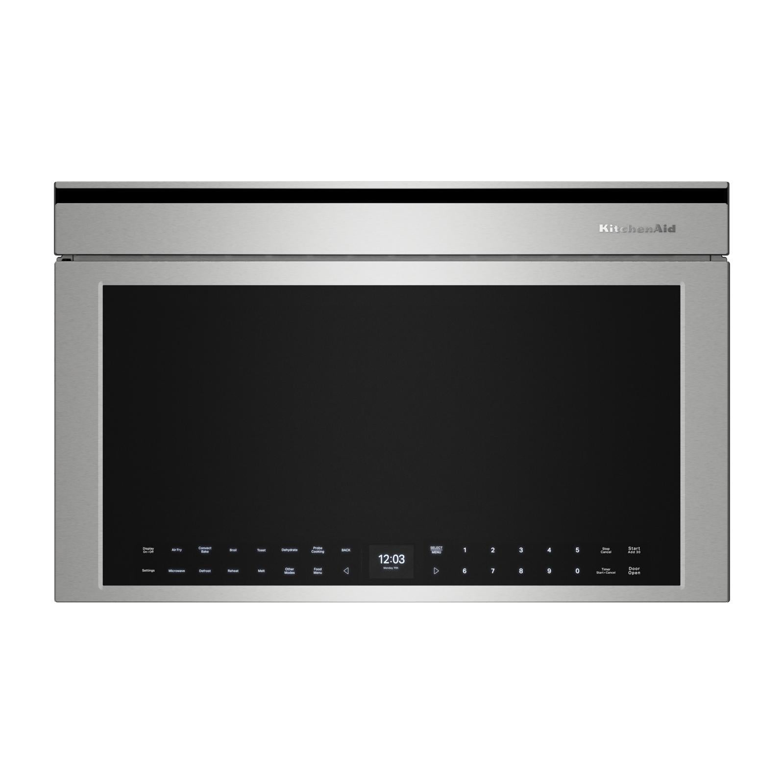 KitchenAid PrintShield Stainless Smart Built-In Convection Microwave (1.1 Cu. Ft.) - YKMBT730SPS