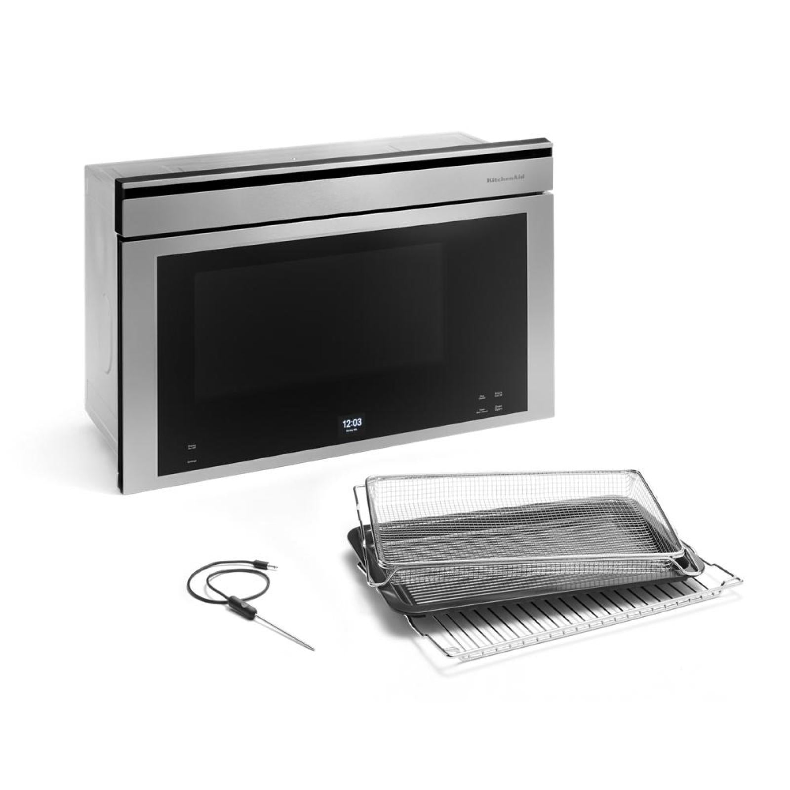 KitchenAid PrintShield Stainless Smart Built-In Convection Microwave (1.1 Cu. Ft.) - YKMBT730SPS