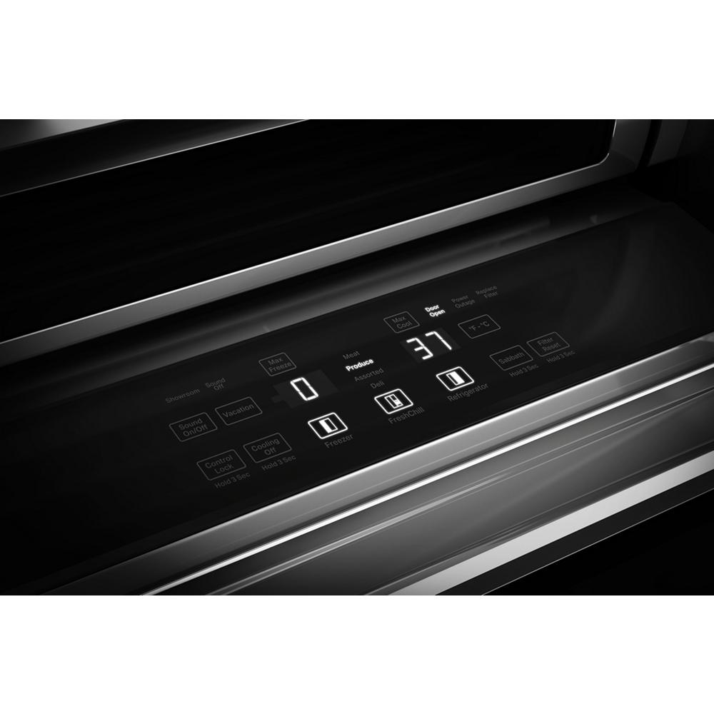 KitchenAid 42" 25.5 Cu. Ft. Black Ore Built-In Side-by-Side Refrigerator - KBSN742SBE