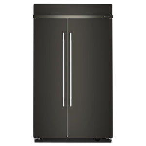 KitchenAid Réfrigérateur 30,0 pi³ encastré de 48po côte-à-côte minerai noir – KBSD748SBE