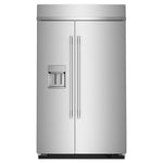 KitchenAid 48" 29.0 Cu. Ft. PrintShield Stainless Steel Built-In Side-by-Side Refrigerator - KBSD748SPS