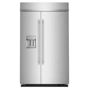 KitchenAid Réfrigérateur 29,0 pi³ encastré de 48po côte-à-côte acier inoxydable PrintShield™ – KBSD748SPS