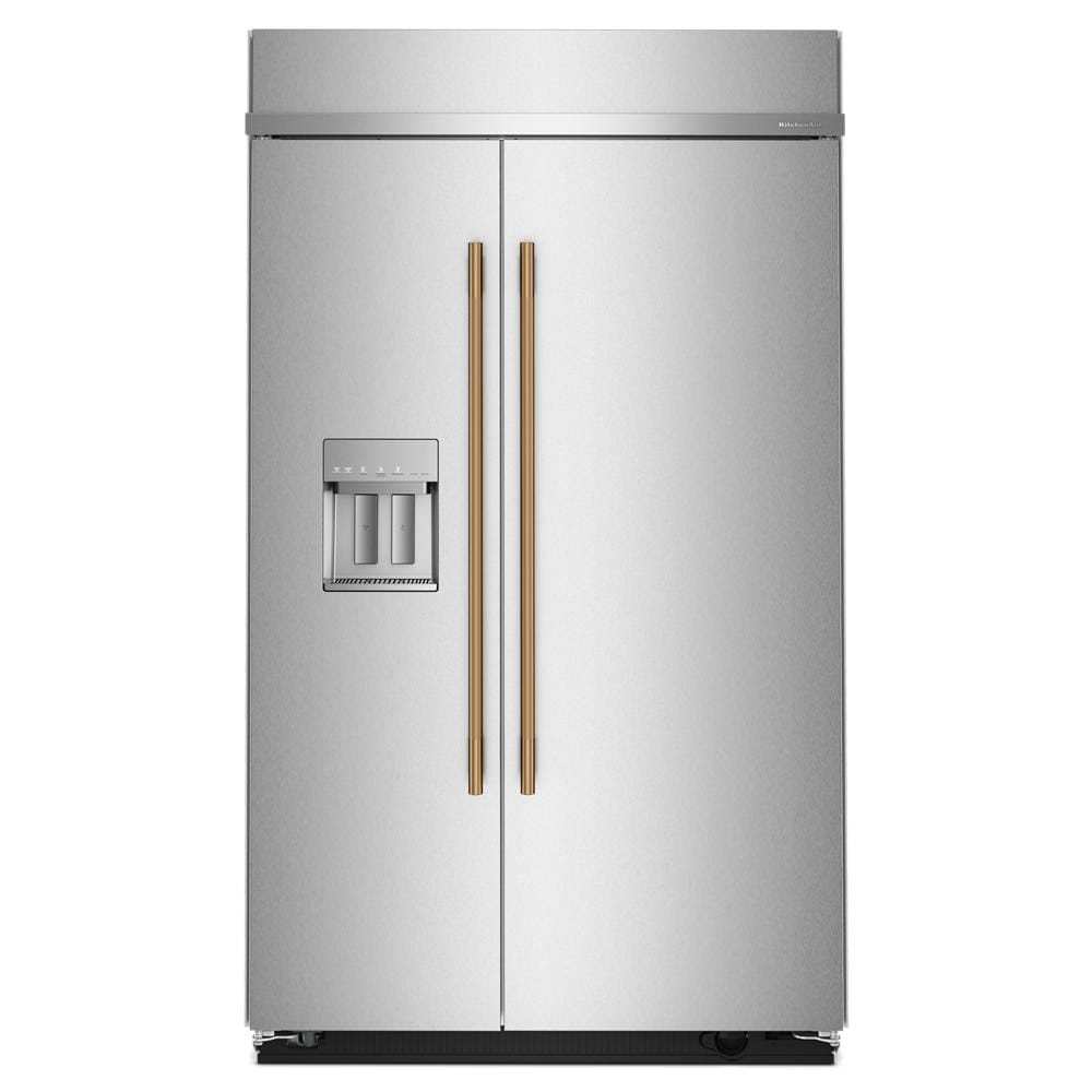 KitchenAid 48" 29.0 Cu. Ft. PrintShield Stainless Steel Built-In Side-by-Side Refrigerator - KBSD748SPS
