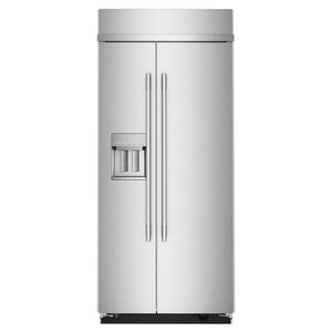 KitchenAid Réfrigérateur 21,0 pi³ encastré de 36po côte-à-côte acier inoxydable PrintShield™ – KBSD736SPS