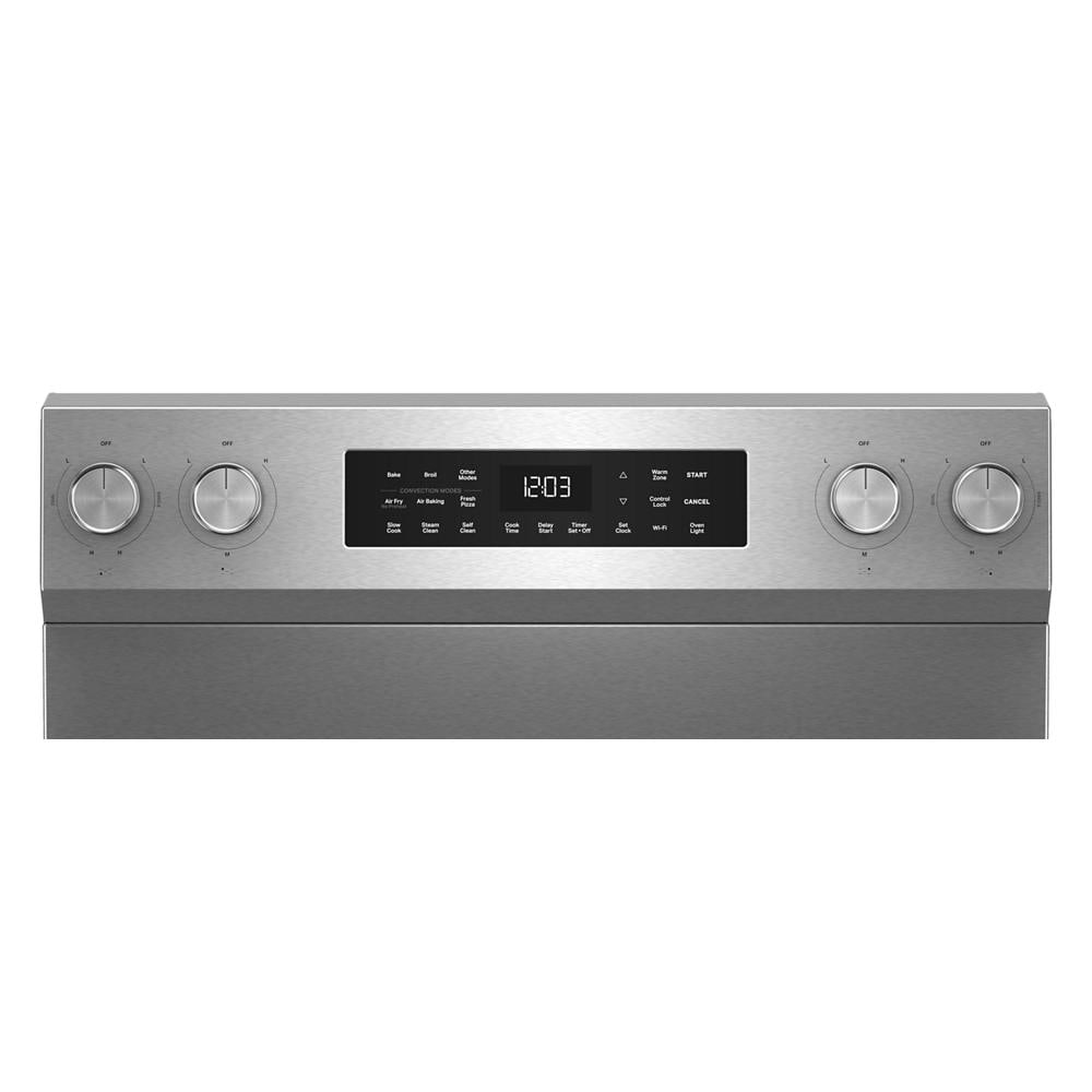 KitchenAid PrintShield™ Stainless Finish Freestanding Smart Electric Convection Range (5.3 Cu. Ft.) - YKFES330TPS