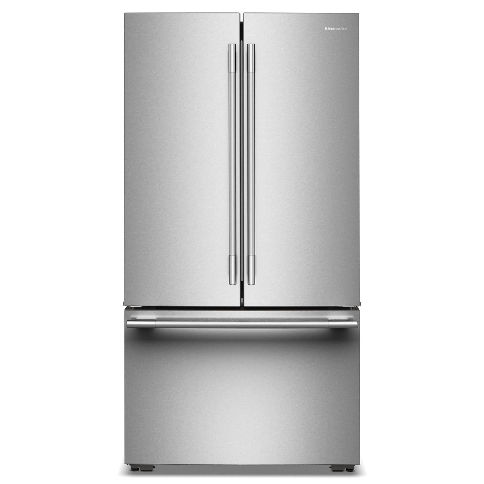 KitchenAid 36" 24.8 Cu. Ft. PrintShield Stainless Steel Counter-Depth French Door Refrigerator with Internal Water Dispenser – KRFC336SPS