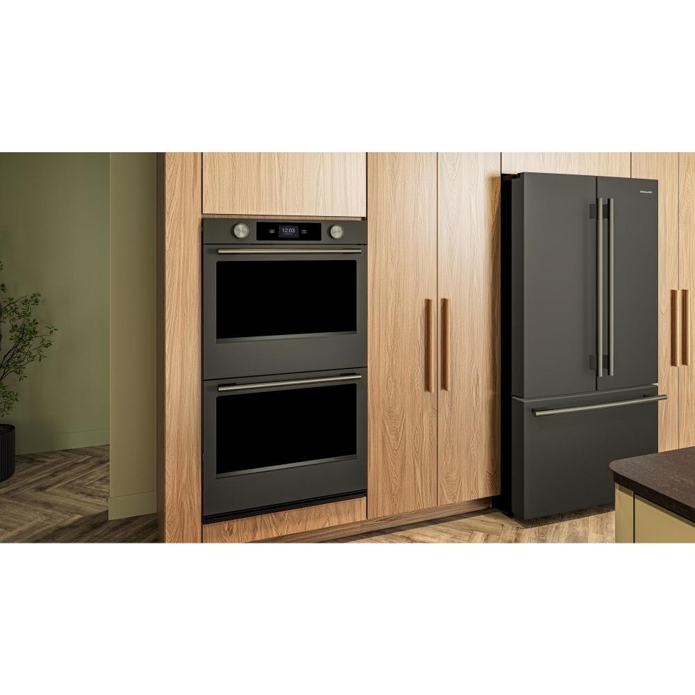 KitchenAid Black Ore 30" Smart Electric Double Wall Oven with Intelligent Cooking Camera (10 Cu. Ft.) - KOED930SBE