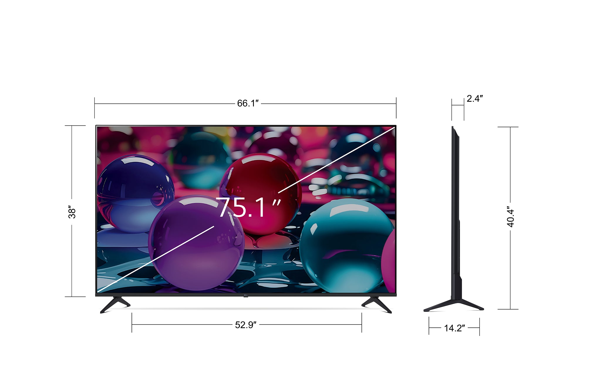 LG 75" 4K Smart UHD TV 2025 - 75UA7000PUB.ACC