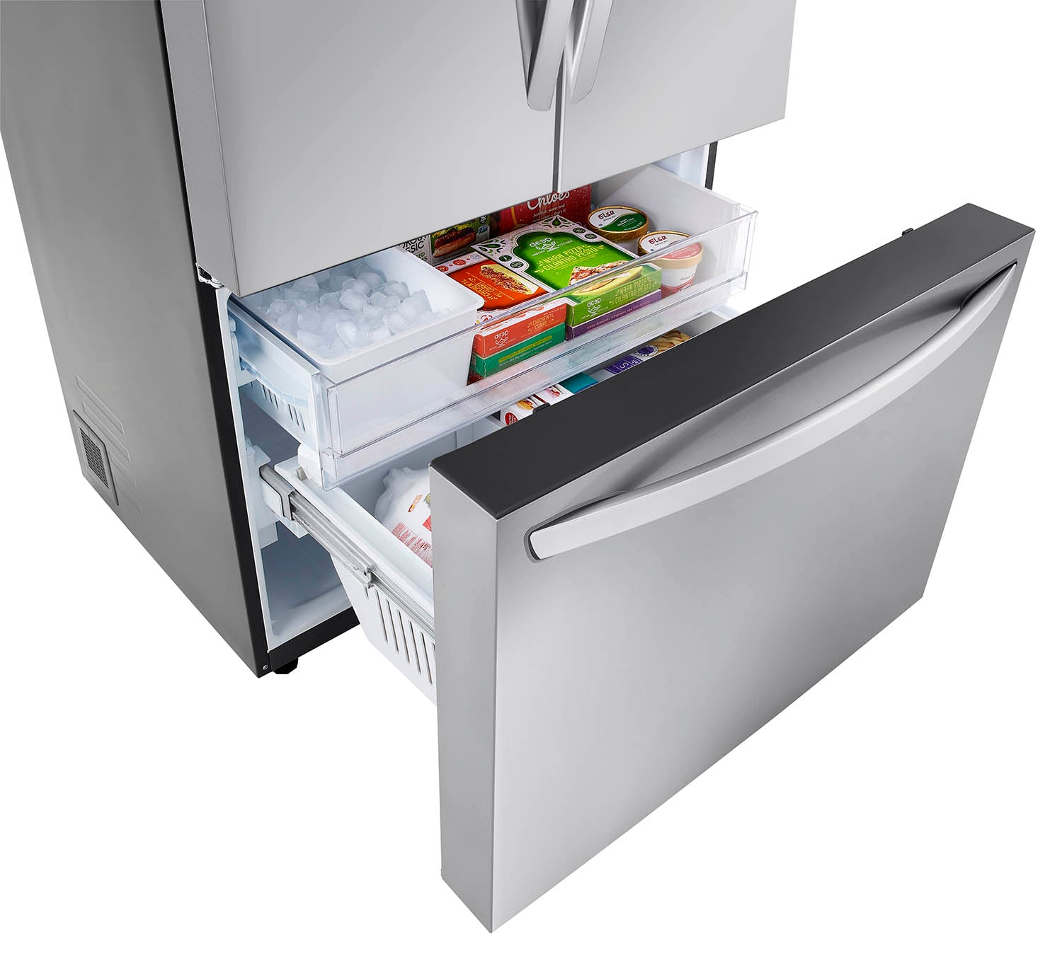 LG 35.75" 27 Cu. Ft. Stainless Steel Smart Counter-Depth MAX™ French Door Refrigerator - LRFLC2706S