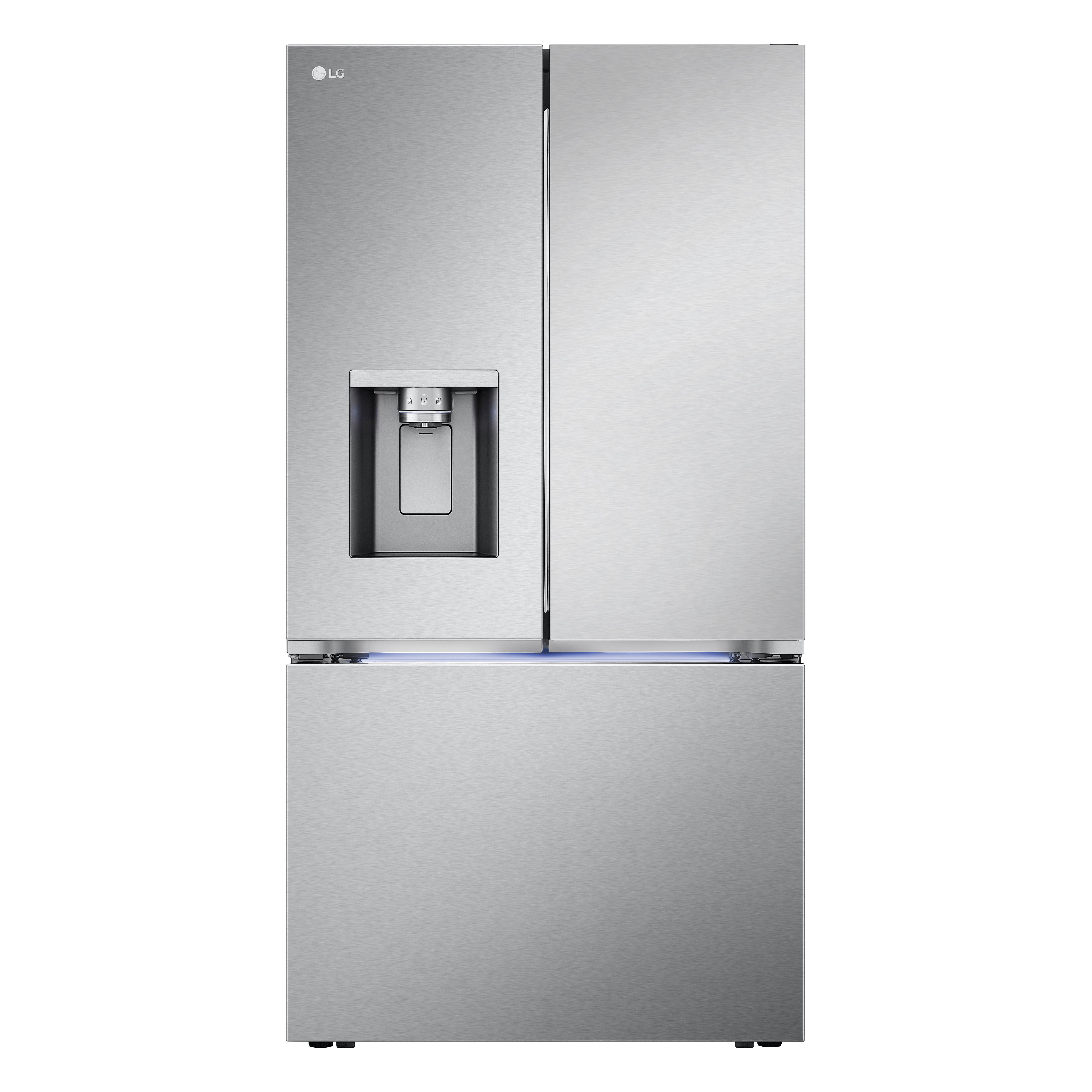 LG 35.75" 31 Cu. Ft. Stainless Steel 3-Door French Door Refrigerator with Four Types of Ice - LRYXS3106S