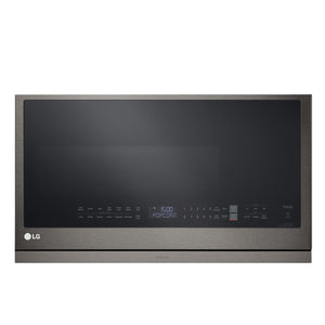 LG Four micro-ondes intelligent avec hotte intégrée 2,1 pi³ avec Wi-Fi, ExtendaVentMC 2.0 et EasyClean® acier inoxydable noir MVEL2137D