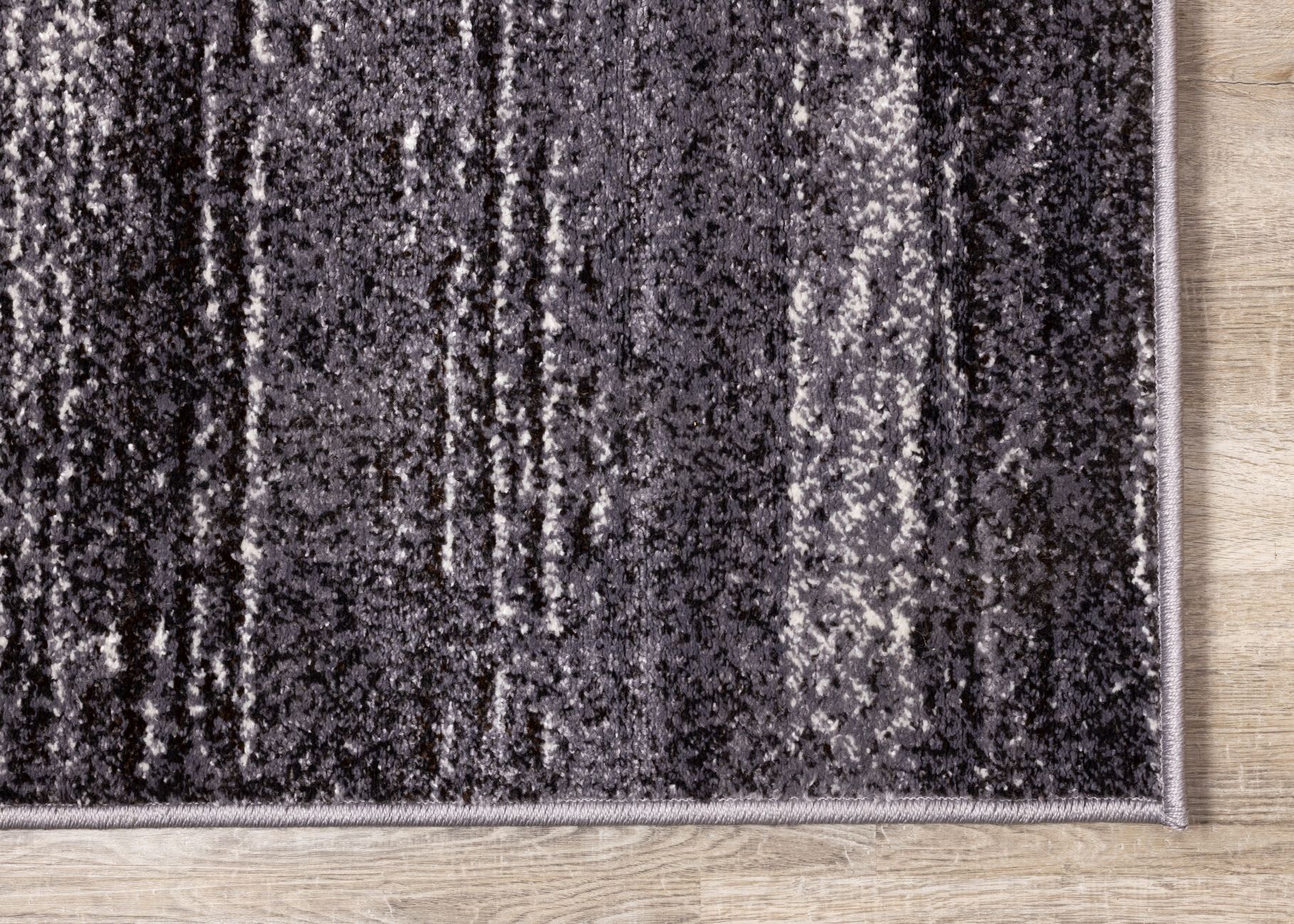 Shadow Drift 5'3" x 7'7" Variegarted Frieze Area Rug - Grey, Cream