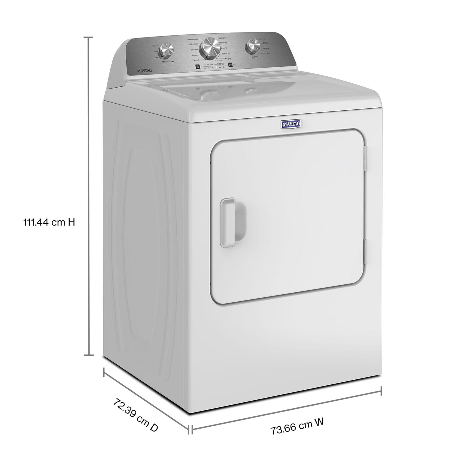 Maytag White Gas Dryer (7.0 Cu. Ft.) with Wrinkle Prevent Option - MGD4205SW