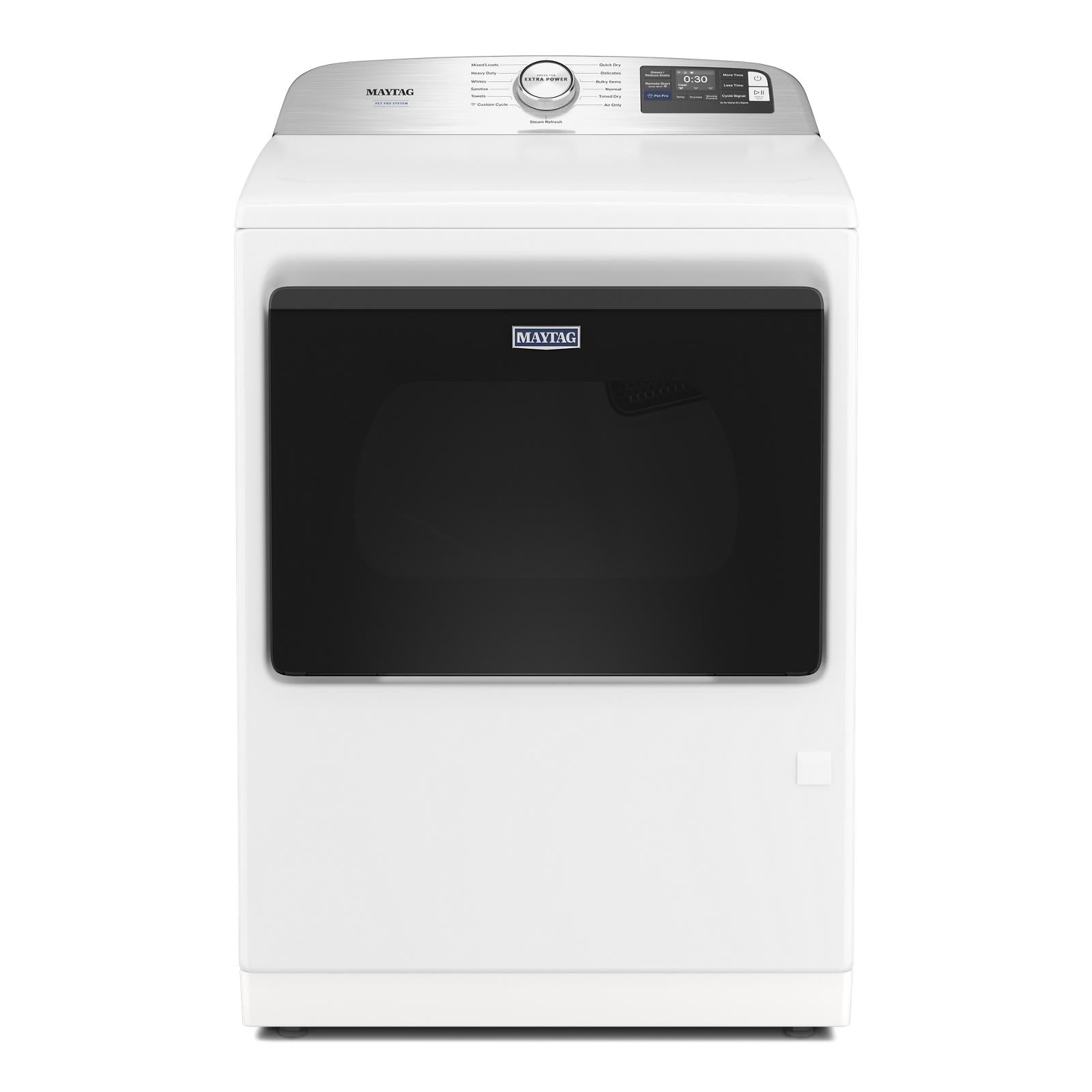 Maytag White Gas Dryer with Pet Pro (7.4 cu.ft.) - MGD7205RW