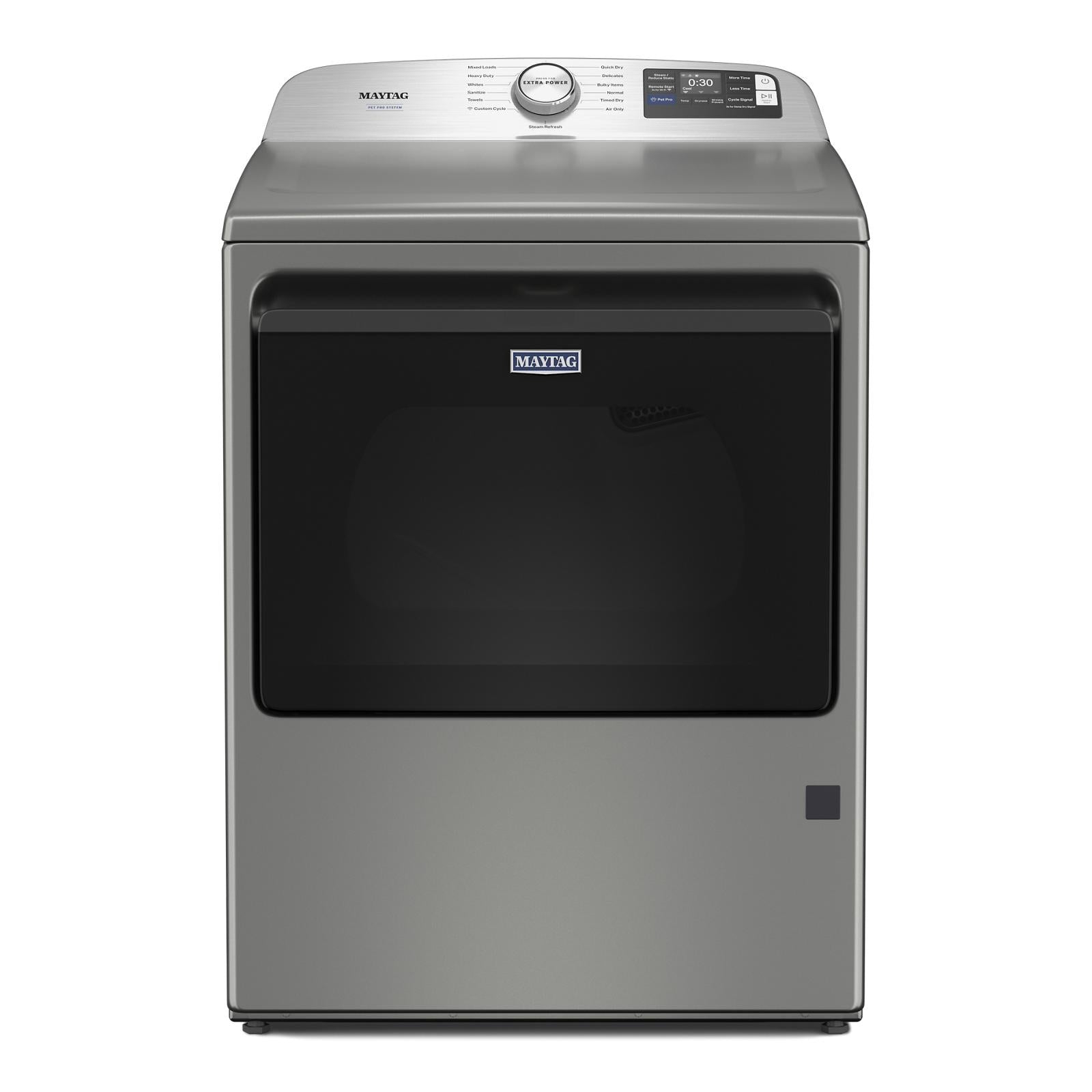 Maytag Silver Gas Dryer with Pet Pro (7.4 cu.ft.) - MGD7205RR