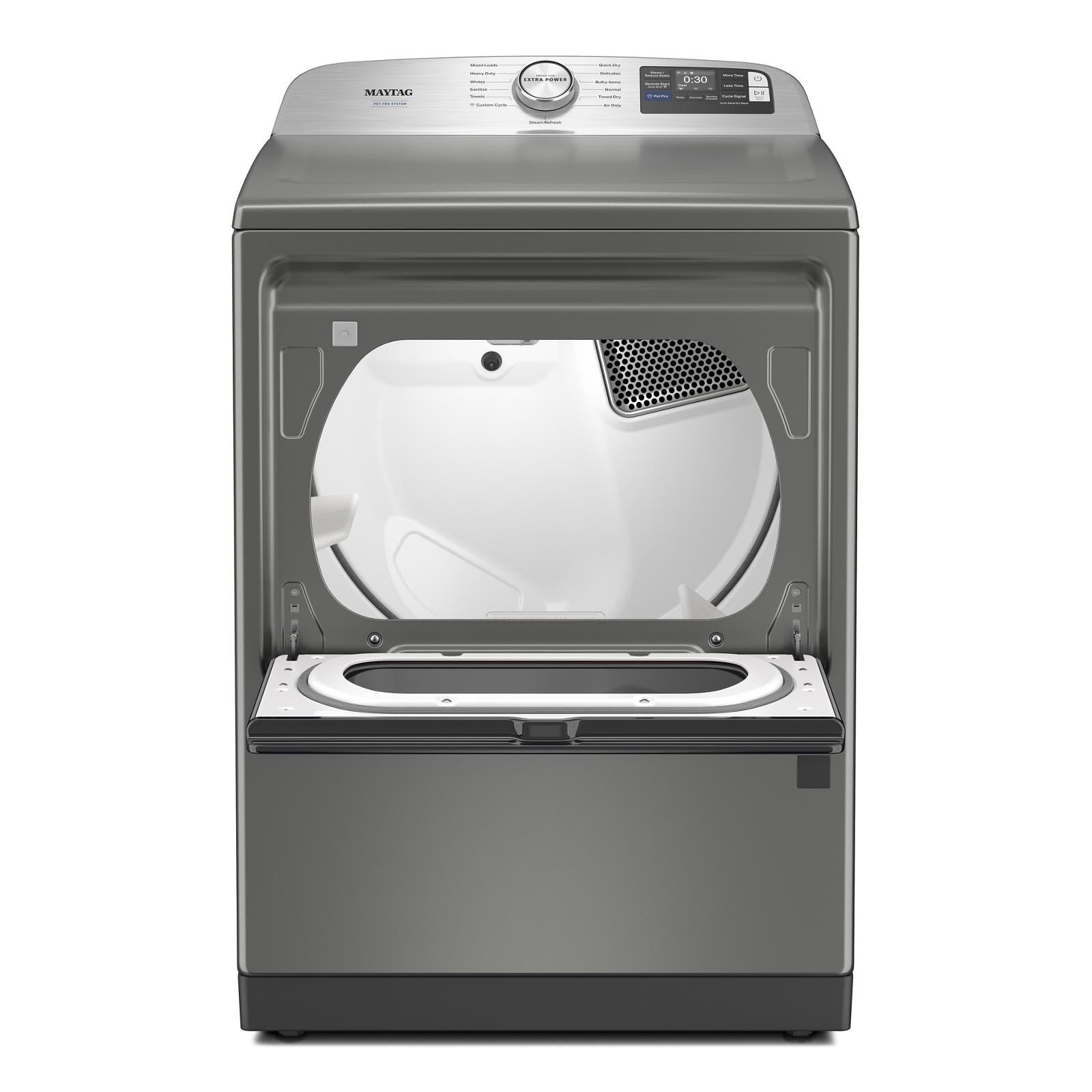 Maytag Silver Gas Dryer with Pet Pro (7.4 cu.ft.) - MGD7205RR