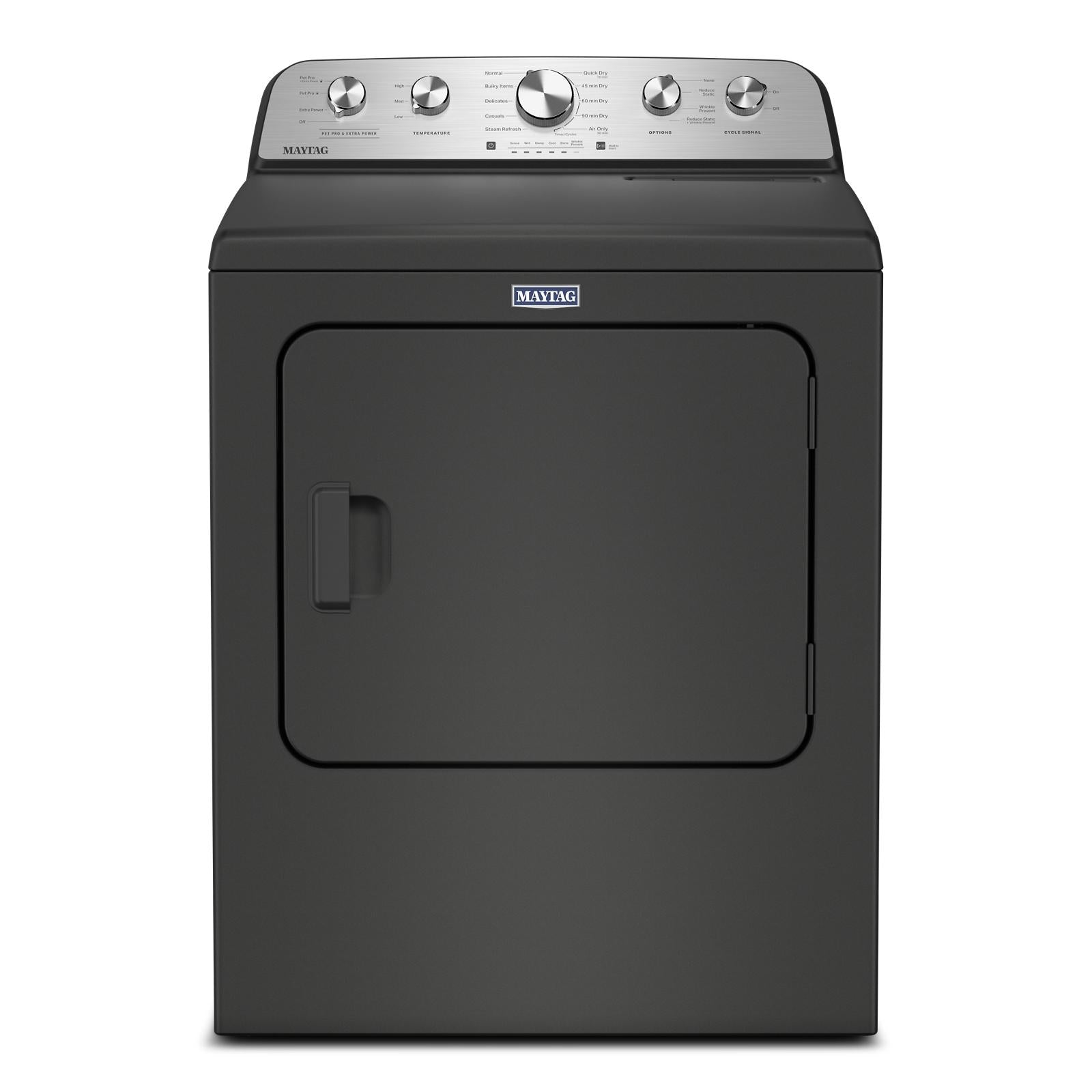 Maytag Volcano Black Steam Gas Dryer (7.0 Cu. Ft.) with Extra Power and Pet Pro Option - MGD5605RU