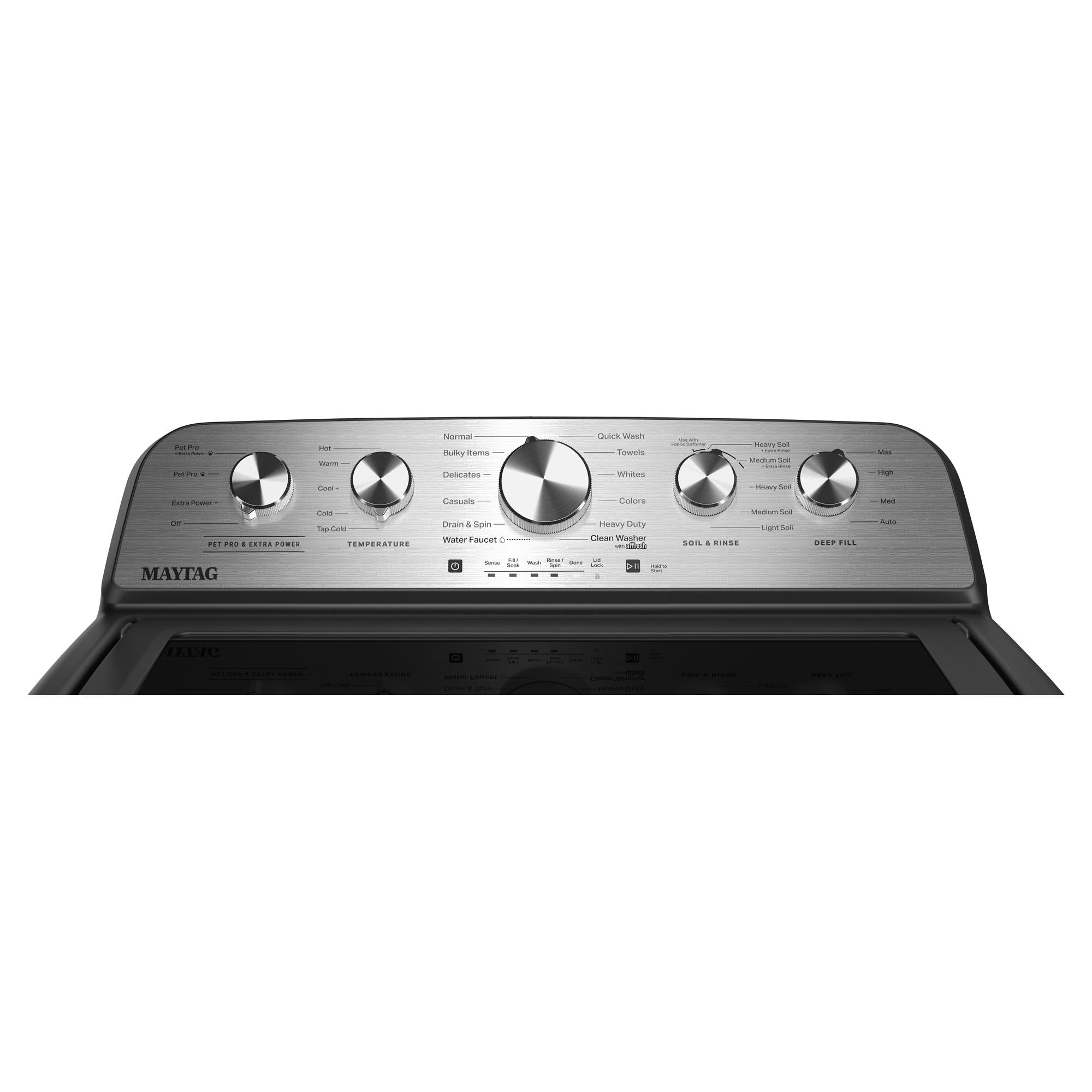 Maytag Volcano Black Top Load Washer (5.5 Cu. Ft. IEC) - MTW5600RU