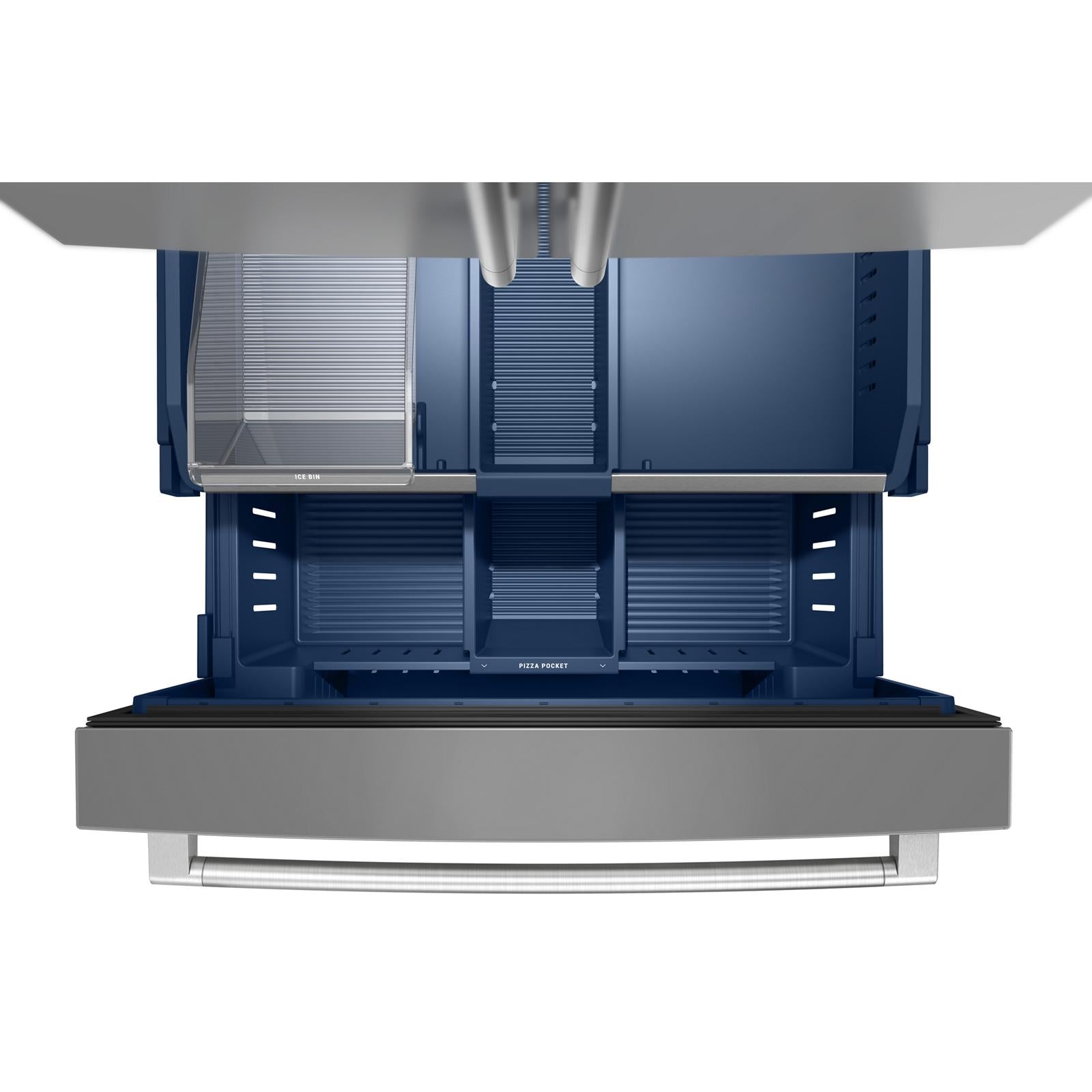 Maytag 36" 31.0 Cu. Ft. Fingerprint-Resistant Stainless Steel French Door Bottom Mount Refrigerator with Ice and Water – MRFF4336TZ