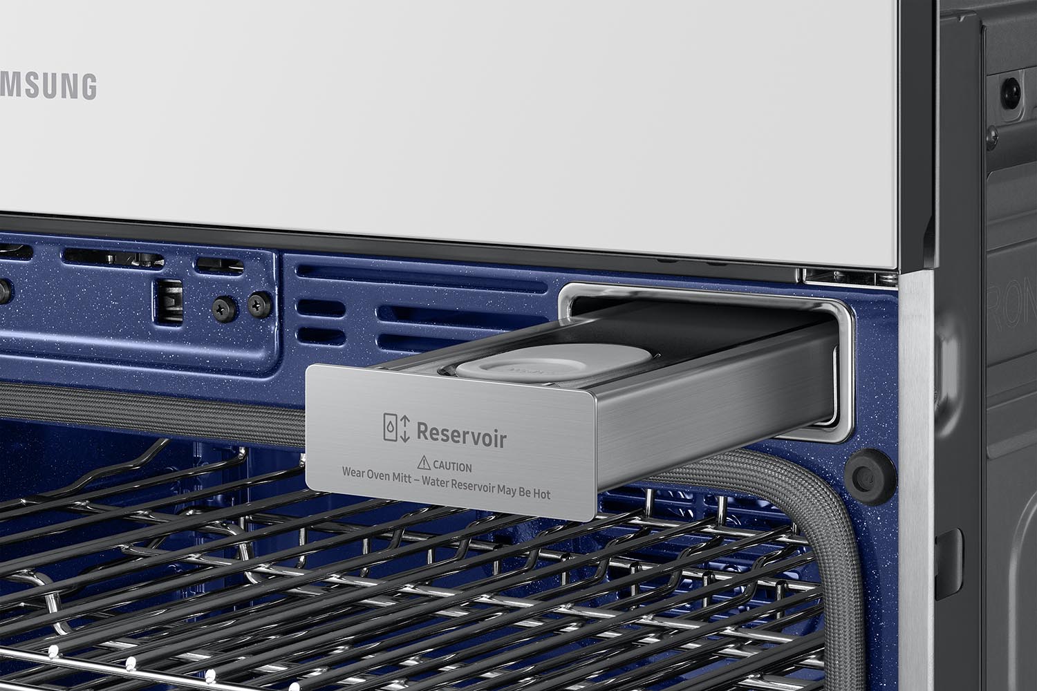 Samsung BESPOKE White Glass Combination Wall Oven (7.0 cu. ft) - NQ70CB700D12AA