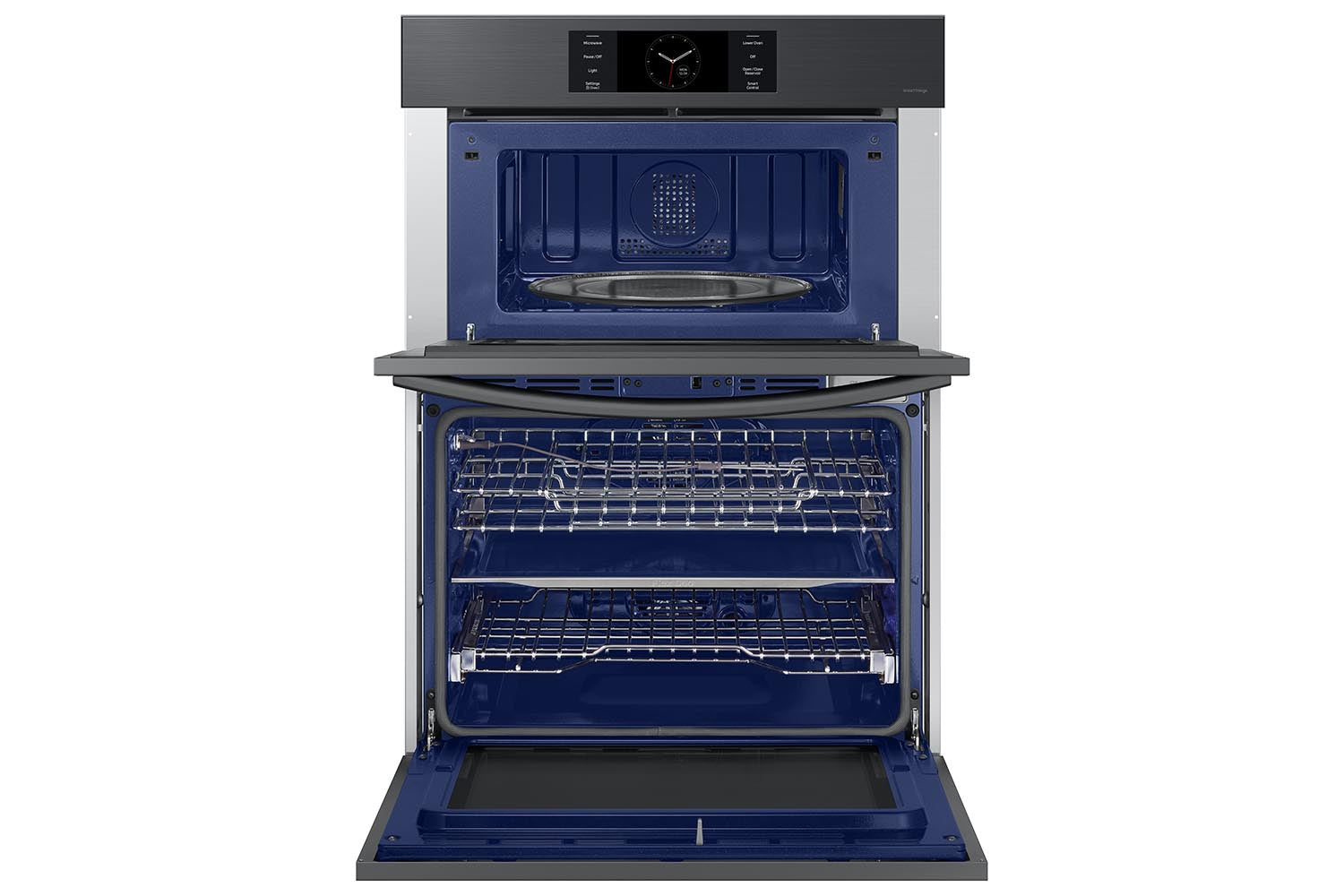 Samsung BESPOKE Black Stainless Steel Combination Wall Oven (7 cu. ft) - NQ70CG700DMTAA