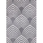 Silver Arches 6'7" x 9'10" Geometric Area Rug - Grey, White