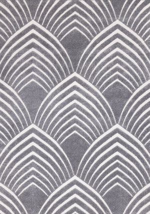 Shadow Drift Tapis (6,7 pi X 9,10 pi) géométrique – gris, blanc