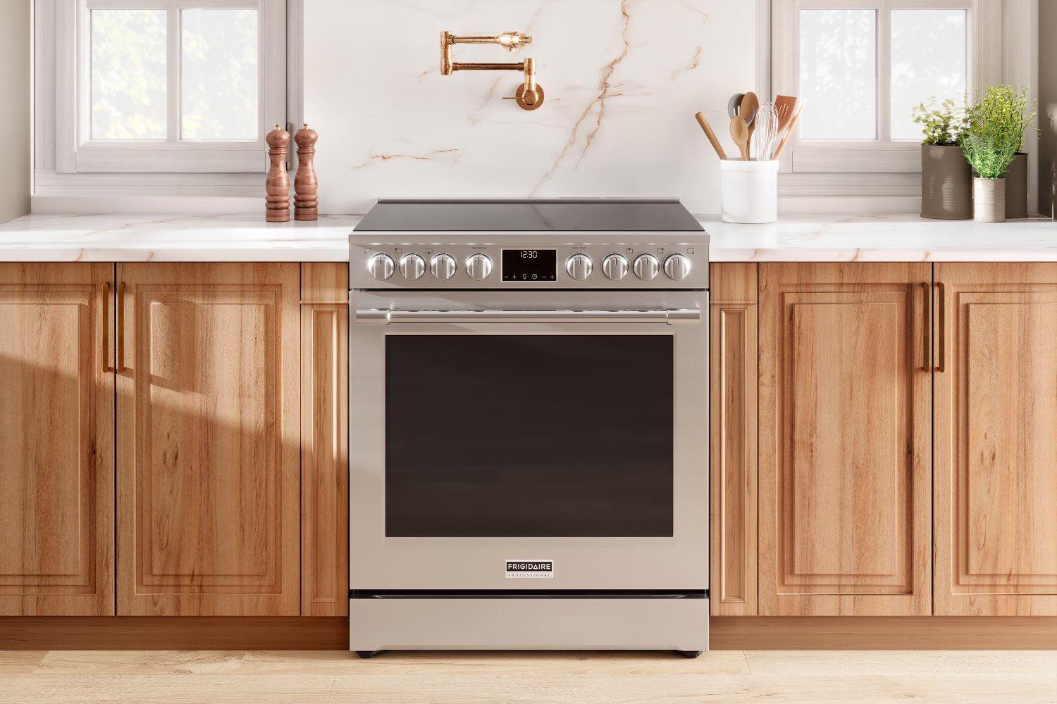 Frigidaire Professional Smudge-Proof® Stainless Steel 30" Electric Range with Total Convection (6.2 Cu. Ft.) - PCFE308CAF