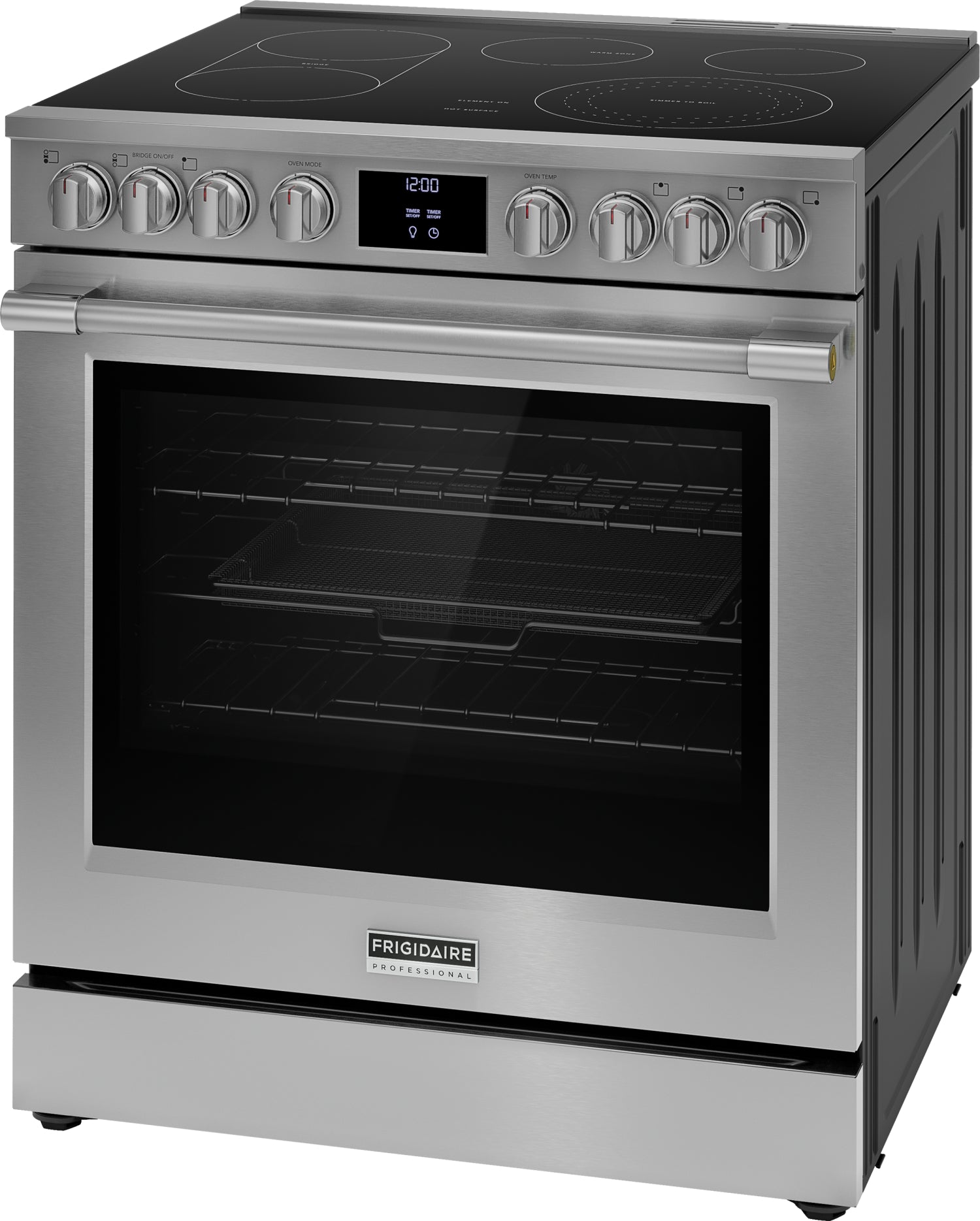 Frigidaire Professional Smudge-Proof® Stainless Steel 30" Electric Range with Total Convection (6.2 Cu. Ft.) - PCFE308CAF