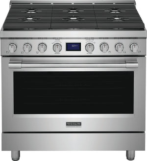 Frigidaire Professional Cuisinière au gaz autonome 4,4 pi cu commande à l’avant 36 po acier inoxydable PCFG3670AF