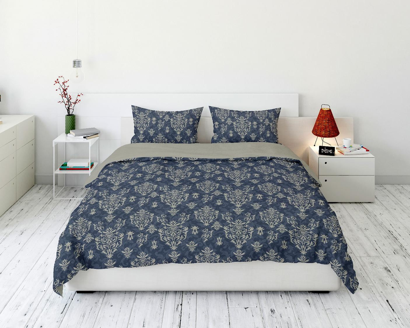 Cotton House 3-Piece Full Duvet Cover Set - Blooming Vine