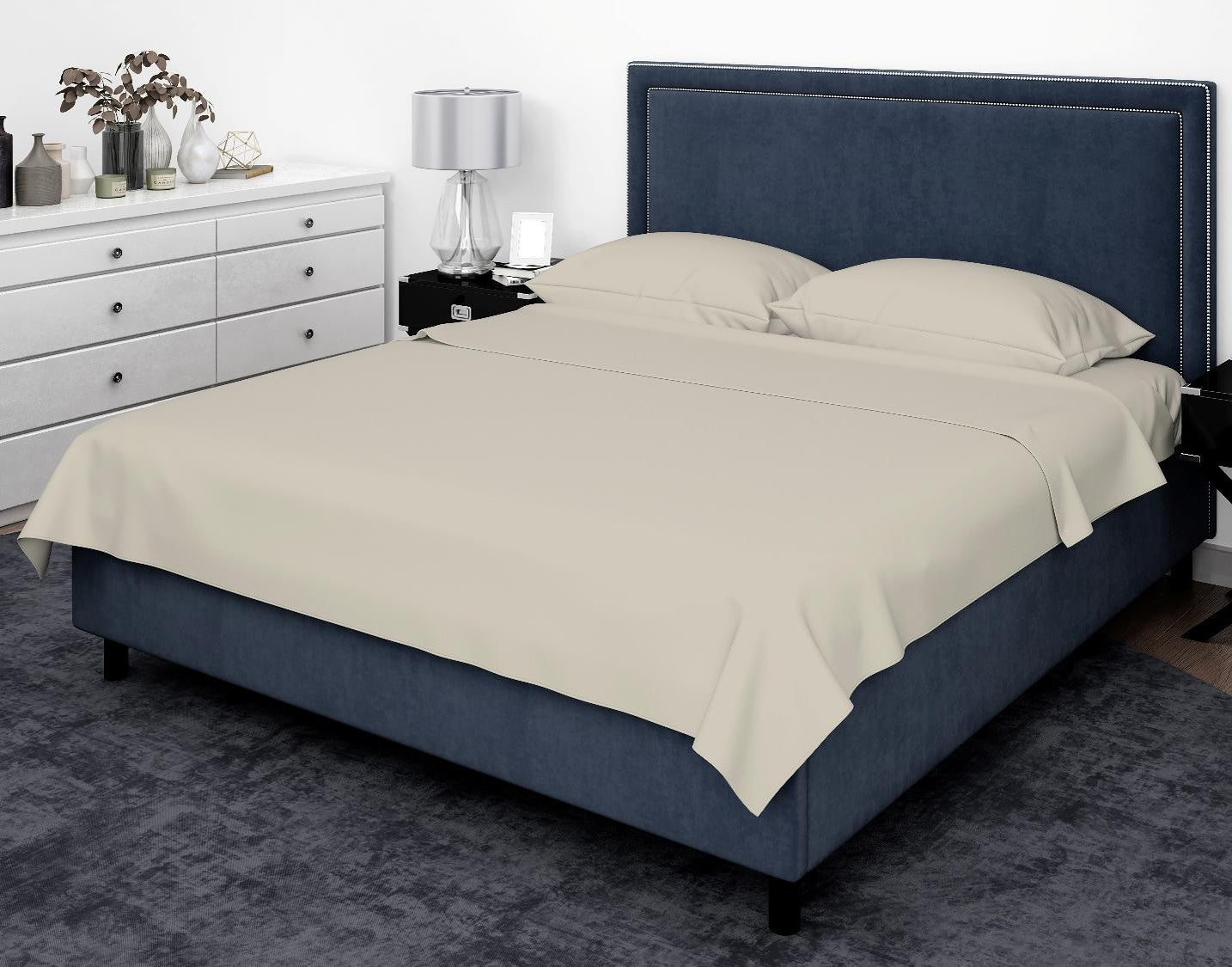Cotton House Queen Bamboo Sheet Set - Summersand, Beige