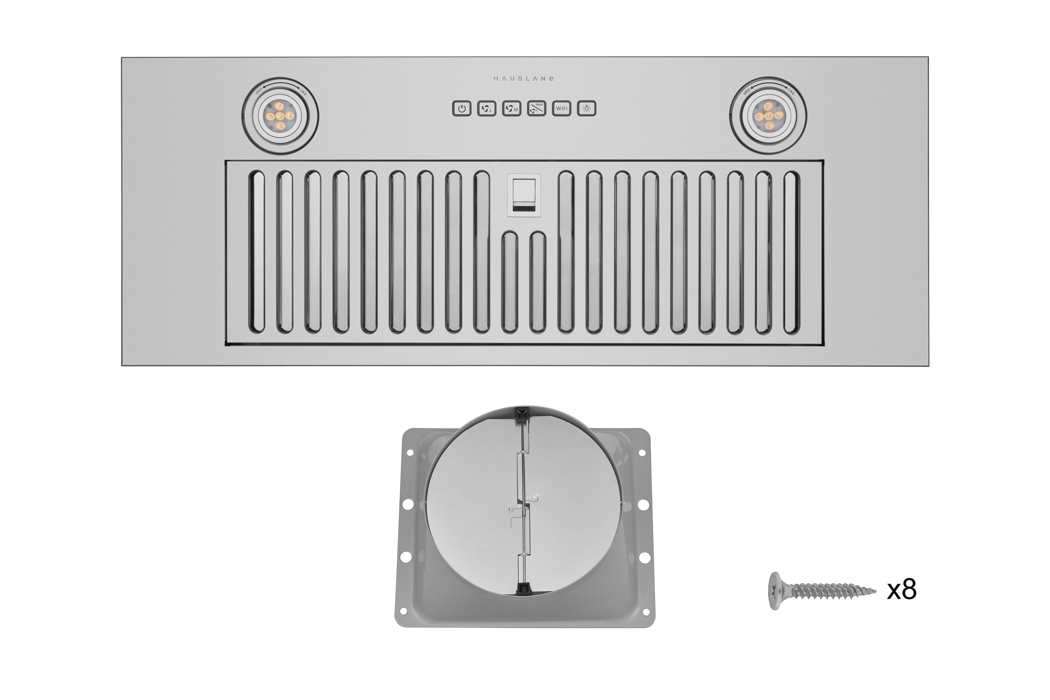 Hauslane Stainless Steel 36" Smart In-Cabinet Range Hood - IN-R110SS-36