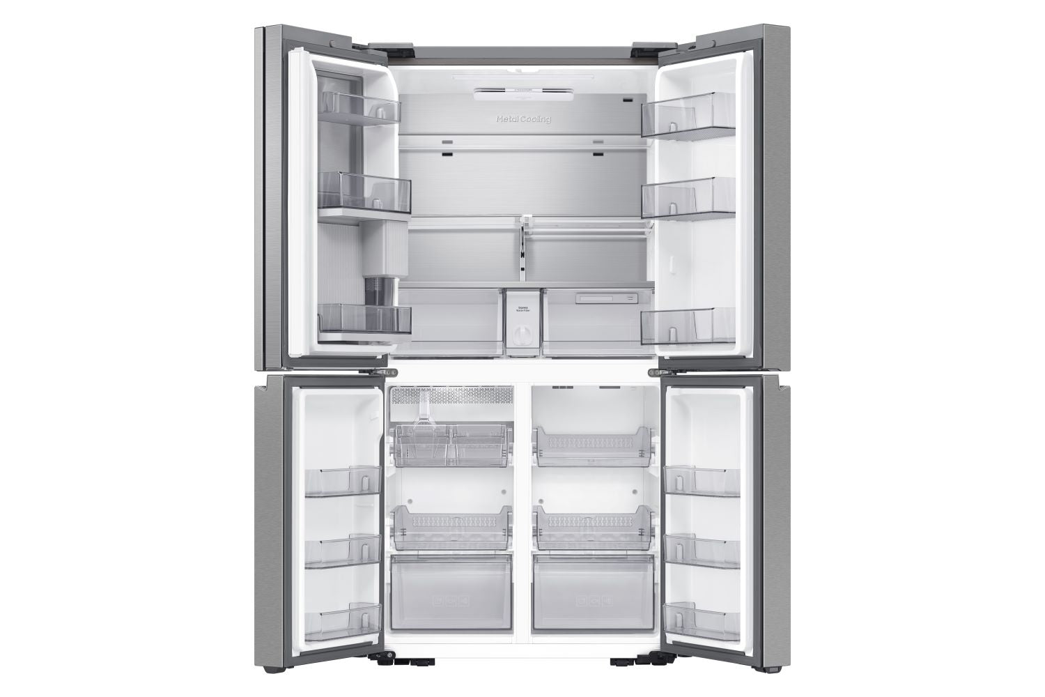 Samsung BESPOKE 36" 22.8 Cu. Ft. Stainless Steel 4-Door Flex French Door Refrigerator with Beverage Center -RF23DG9600SRAC